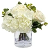 Winward Home Hydrangea Rose In Vase In Multi