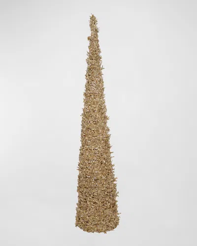 Winward Home Ice Cone Tree Christmas Decoration In Brown