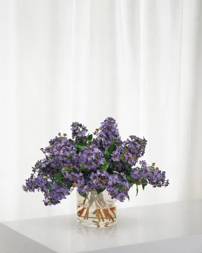 Winward Home Lilac In Cylinder Vase In Purple