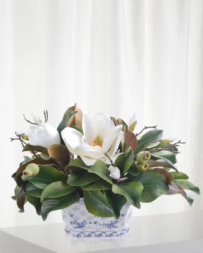Winward Home Magnolia In Pot In White