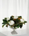 Winward Home Magnolia In Stripe Cut Bowl In White/green