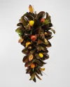 Winward Home Magnolia Leaf And Fruit Cone Door Spray In Multicolor