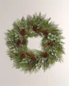 Winward Home Mix Cedar & Juniper Wreath In Green