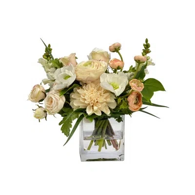 Winward Home Mix Floral In Cube Vase