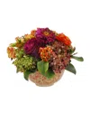 Winward Home Mix Floral In Long Life Bowl In Multi