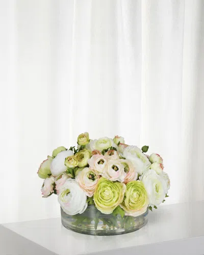 Winward Home Mix Green Ranunculus In White