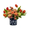 Winward Home Mixed Floral In Plum Blossom Pot In Multi