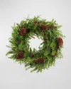 Winward Home Mixed Pine Wreath In Green