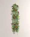 Winward Home Montana Wood Garland In Green/brown