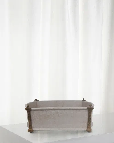 Winward Home Porcelain Planter In Cream