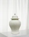 Winward Home Relief Pot - 23" In White
