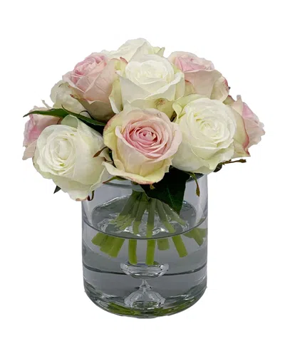 Winward Home Rose Mix In Vase In Multi