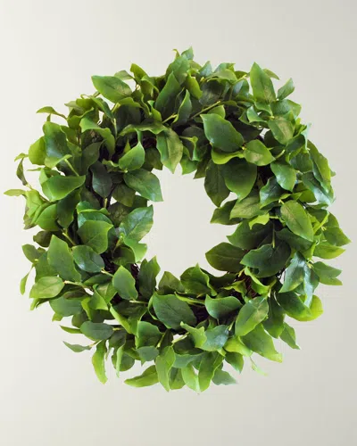 Winward Home Salal Leaf Wreath In Green