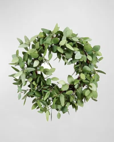 Winward Home Seeded Eucalyptus Wreath In Green