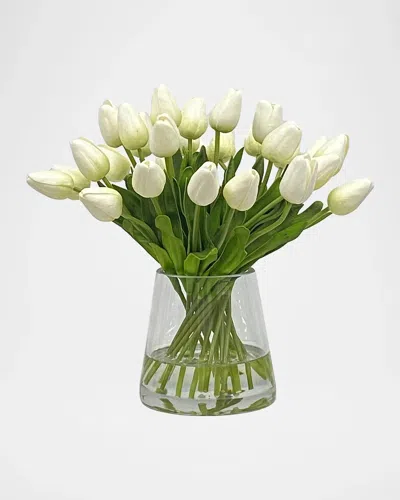Winward Home Tulip In Vase In Green