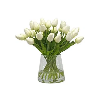 Winward Home Tulip In Vase In Green