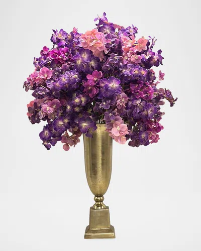 Winward Home Vanda Orchids Icon 65" Faux Floral Arrangement In Multi