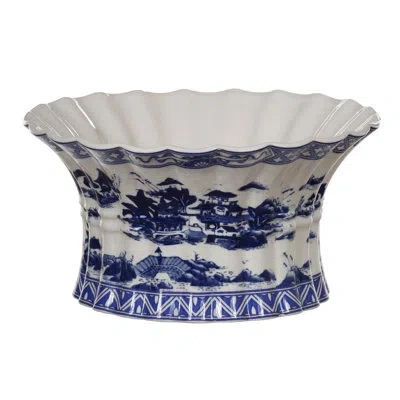 Winward Silks China Village Ceramic Decorative Bowl