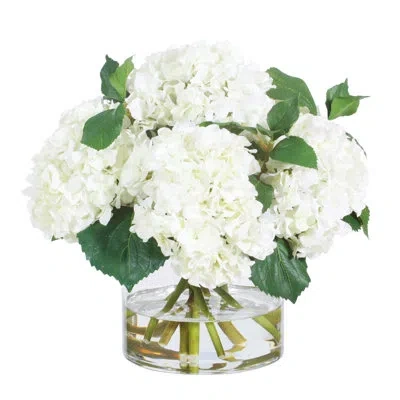 Winward Silks Hydrangea Centerpiece In Vase