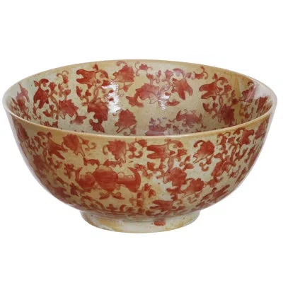 Winward Silks Long Life Salad Bowl In Orange