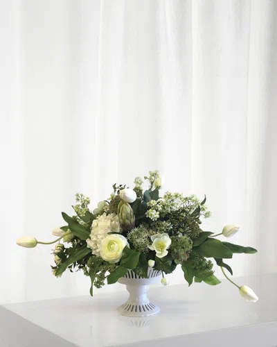 Winward Tulip & Ranunculus Mix In Vermeil Bowl