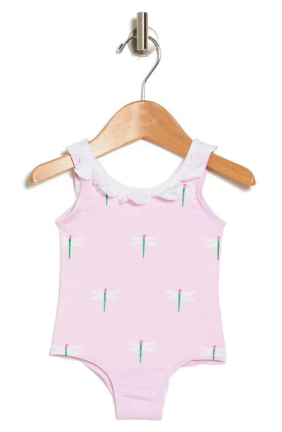 Wippette Babies' Dragonflies One-piece Swimsuit In Pink