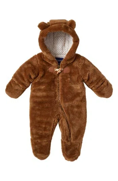 Wippette Babies'  Plush Hooded Pram In Brown
