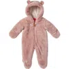 Wippette Babies'  Plush Hooded Pram In Pink