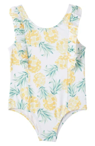 Wippette Babies' Ruffle One-piece Swimsuit In Yellow