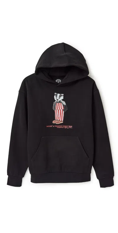 Wisconsin Design Team Badger Bear Hoodie Black