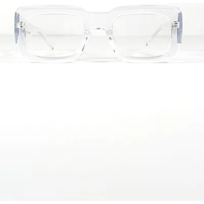 Wisdom Fashion House Clear Quartz Frames In White