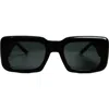 Wisdom Frame 1 52mm Square Sunglasses In Black