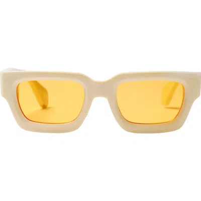 Wisdom Frame 14 Square Sunglasses In Bone