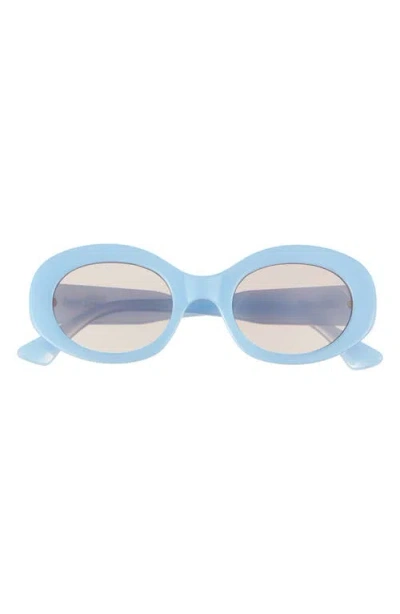 Wisdom Frame 16 Round Sunglasses In Blue