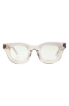 Wisdom Frame 3 43mm Round Sunglasses In Clear