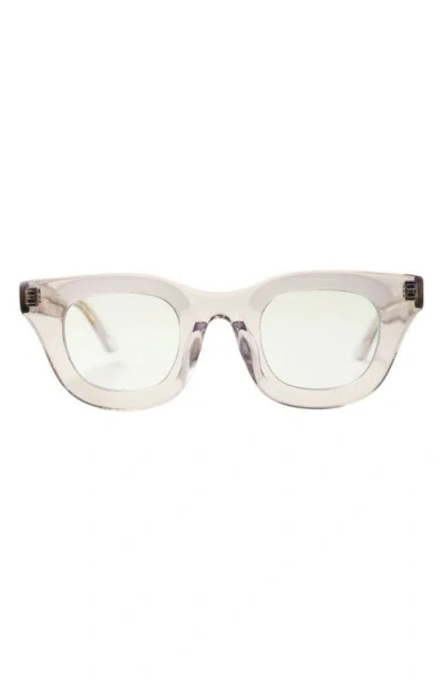 Wisdom Frame 3 43mm Round Sunglasses In Transparent