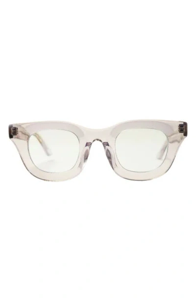 Wisdom Frame 3 43mm Round Sunglasses In Clear
