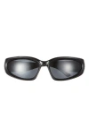 Wisdom Frame 5 Rectangular Sunglasses In Black