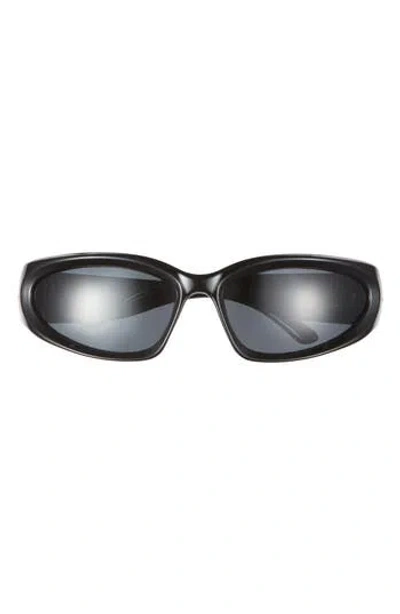 Wisdom Frame 5 Rectangular Sunglasses In Black