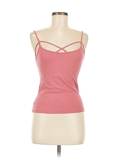 Pre-owned Wish And Whim Tank Top Pink Strapless Neckline Tops
