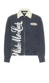 Wish Me Luck Auto Jacket In Blue