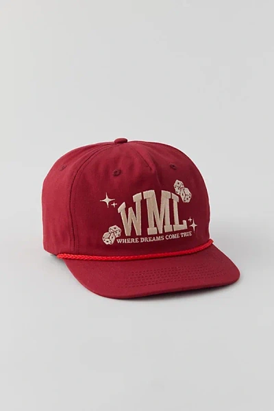 Wish Me Luck Dreams Baseball Hat In Red, Men's At Urban Outfitters