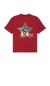 Wish Me Luck Pool League Tee In Burgundy