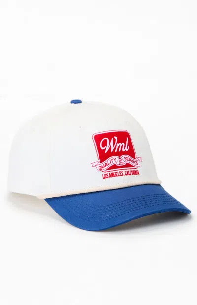 Wish Me Luck Quality Service Snapback Hat In White