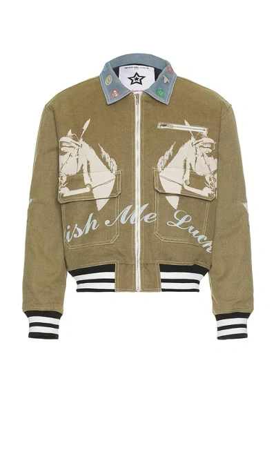 Wish Me Luck Stallion Jacket In 그린