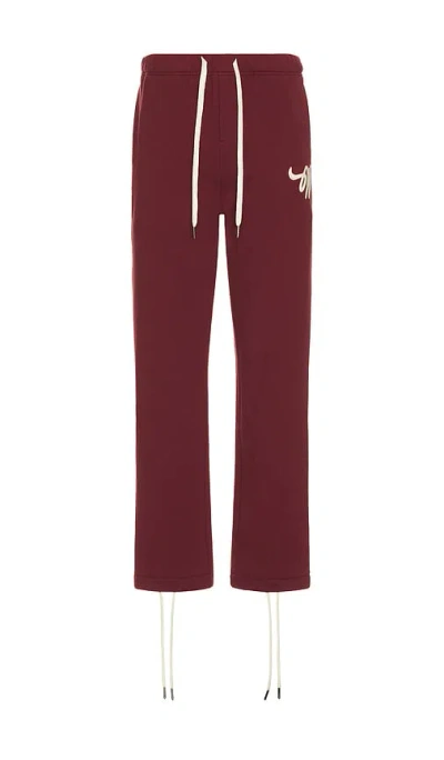 Wish Me Luck Sweatpant In Burgundy