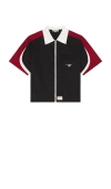 Wish Me Luck Work Zip Up Top In Multi