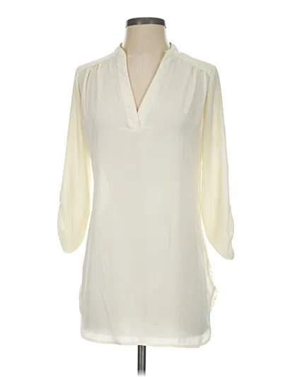 Pre-owned Wishful Park 3/4 Sleeve Blouse In Ivory