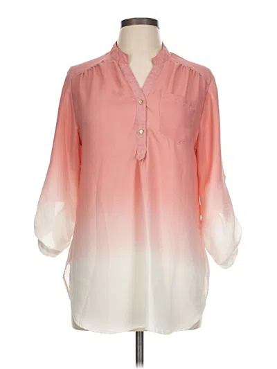 Pre-owned Wishful Park 3/4 Sleeve Blouse In Pink