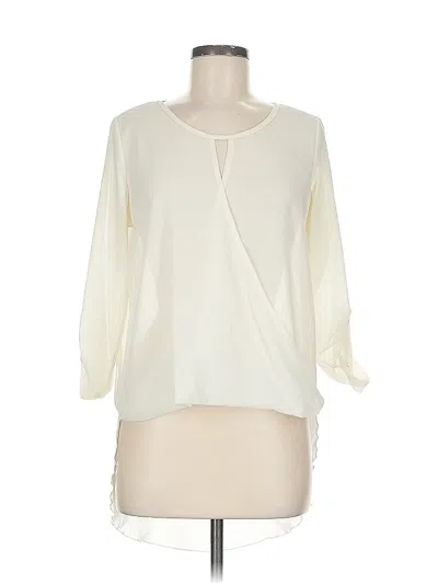 Pre-owned Wishful Park 3/4 Sleeve Blouse In White